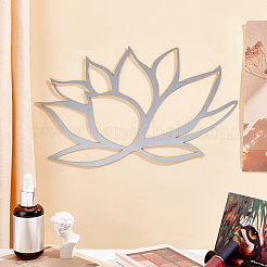Eisen-Metall-Lotus-Wandkunstdekor&nbsp;DJEW-WH0015-28