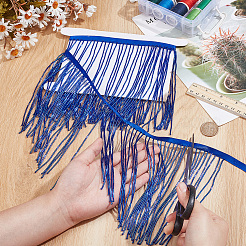 1 ярд стеклянной бисерной ленты с кисточками&nbsp;OCOR-NB0002-18