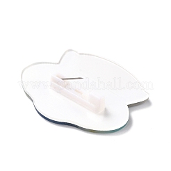 Летающая тарелка акриловая брошь безопасности JEWB-D009-11P