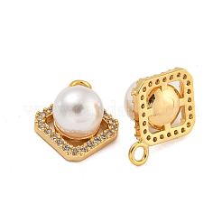 Латунные микро проложить кубического циркония подвески&nbsp;KK-U036-09G