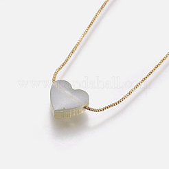 Collane ciondolo in ottone&nbsp;NJEW-I105-04G