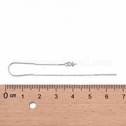 Boucles d'oreilles en argent sterling plaquées rhodium anti-ternissement 925&nbsp;STER-N0001-027