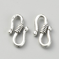 S-образные застежки из цинкового сплава в тибетском стиле&nbsp;FIND-WH0144-88AS