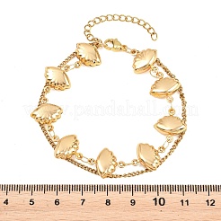 Bracelets multi-rangs en acier inoxydable 304&nbsp;BJEW-H641-01B-G