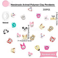 Kit fai da te per realizzare braccialetti elastici con perline a tema animale&nbsp;DIY-SC0014-69