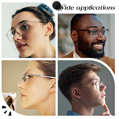 12 пара 3-х цветных силиконовых дужек для очков&nbsp;FIND-WR0012-53