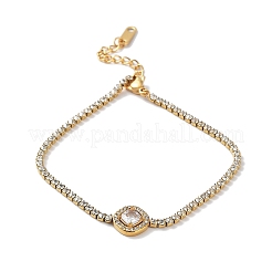 Pulsera de eslabones de circonita cúbica&nbsp;BJEW-F463-01G