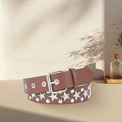 Ceintures à chaîne en cuir PU avec rivets en alliage étoile&nbsp;DIY-WH20007-291C