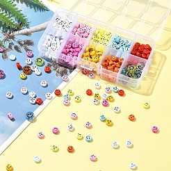 10 цвет непрозрачных акриловых бусин MACR-FS0001-77