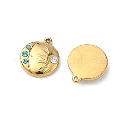 Подвески из нержавеющей стали 304 со стразами&nbsp;STAS-L308-06G