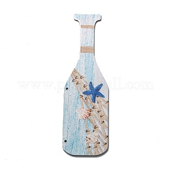 Décorations de pendentif en bois naturel&nbsp;WOOD-I005-03