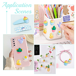 Кабошоны из непрозрачной смолы в 60 стилях RESI-PH0001-62