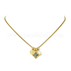 Colliers pour femmes avec pendentif en laiton&nbsp;NJEW-JN06258-03