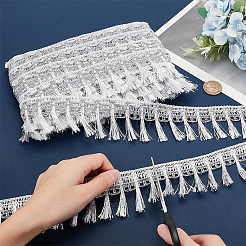 Лента для обрезки кружева из полиэстера SRIB-WH0011-118