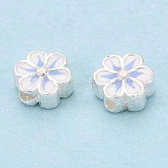 925 бусина из стерлингового серебра с эмалью STER-T008-35B