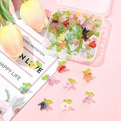 50шт прозрачные акриловые подвески PALLOY-FS00043-02