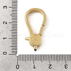 Застежки-клешни из прозрачной латуни с кубическим цирконием KK-Z078-47A-G