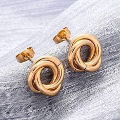 Ohrstecker aus 304 Edelstahl&nbsp;EJEW-L241-02G