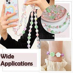 250 г УФ-покрытие радужные переливающиеся непрозрачные акриловые бусины&nbsp;PACR-CJ0001-38B