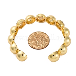 Браслеты-манжеты из латуни с микропаве из кубического циркония для женщин BJEW-C086-04G