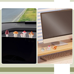 30 шт. 6-цветные украшения из смолы с грибной тематикой&nbsp;DJEW-TA0001-27