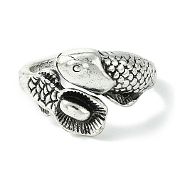 Открытые манжеты из змеиного сплава RJEW-K275-71AS