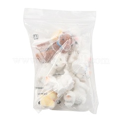 12 colgante de resina opaca flocada en 6 estilos&nbsp;RESI-FS0002-49