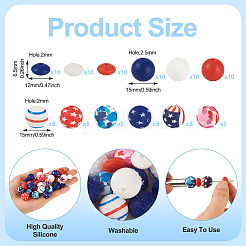 90 шт. Силиконовые бусины&nbsp;SIL-TA0002-80