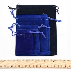 30шт прямоугольные бархатные мешочки TP-FS0001-02C
