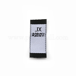 Größenetiketten aus Polyester (XL)&nbsp;LS-FIND-WH0003-76B