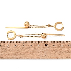 Серьги-кольца из нержавеющей стали 304 EJEW-F393-11G