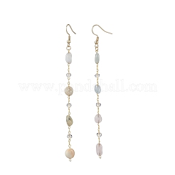 Ensembles de boucles d'oreilles et de colliers faits à la main en perles de morganite naturelle&nbsp;SJEW-JS01342-01