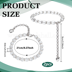 2 шт. цепочка для шнурков из смолы и железа со стразами&nbsp;AJEW-PH0006-77