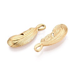 Подвески из перьев из нержавеющей стали 304&nbsp;STAS-T067-48G