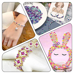 1000 шт. 10-цветные стеклянные бусины с имитацией жемчуга HY-SP0001-01C