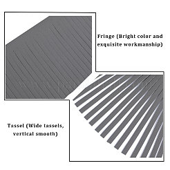 2 m de franges en similicuir&nbsp;DIY-GF0008-48A