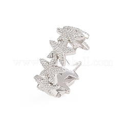 Латунные регулируемые манжеты для женщин RJEW-H256-16P