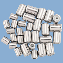 40 шт. 2 стиля 201 бусины из нержавеющей стали STAS-BBC0007-52