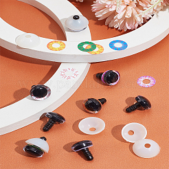 10 набор 5-х цветных пластиковых глаз для кукольных поделок&nbsp;KY-LP0001-01