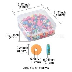 1 нить бусин ручной работы из полимерной глины CLAY-YW0001-85