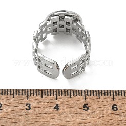 304ステンレススチールカフリング部品  丸いベゼルパッドリングセッティング  ステンレス鋼色  18mm  トレイのサイズ：12mm&nbsp;SA-CBA37BC-17C-P