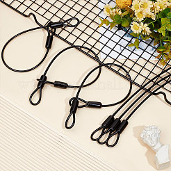Fil de câble de sécurité en fer avec emembouts à double boucle&nbsp;TWIR-WH0008-03