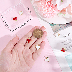 10 шт. 2-х цветные подвески из настоящей латуни с покрытием из 18-каратного золота&nbsp;KK-BBC0016-07