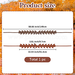 Ремни из искусственной кожи с цепочкой в виде листа для женщин&nbsp;AJEW-WH20060-15A