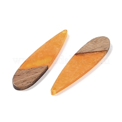 Большие подвески из смолы и дерева&nbsp;WOOD-F015-08H