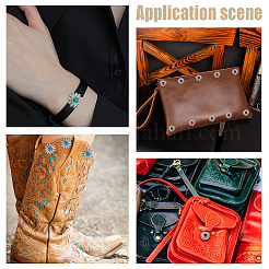 24 комплект декоративных заклепок из цинкового сплава 4 цветов BUTT-WR0001-02