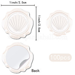 100шт. клейкие восковые наклейки DIY-CP0010-54B