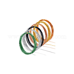 6 Rolle 6 Farben 10m flacher Aluminiumdraht&nbsp;FIND-BC0013-42A