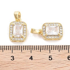 Латунь с прозрачными подвесками из циркония&nbsp;KK-P271-25G