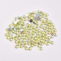 アクリルフラットバックラインストーン  ABカラー  コーン  シャンパンイエロー  5.5x2.5mm  約100個/袋&nbsp;OACR-WH0003-05B-02
